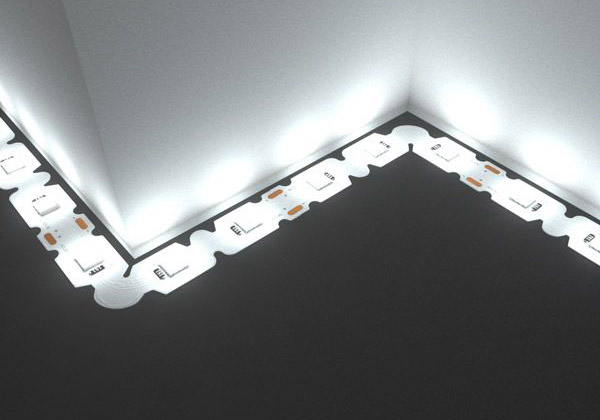 BENDABLE LED CORNER STRIP LIGHTS FOR EXHIBITIONS