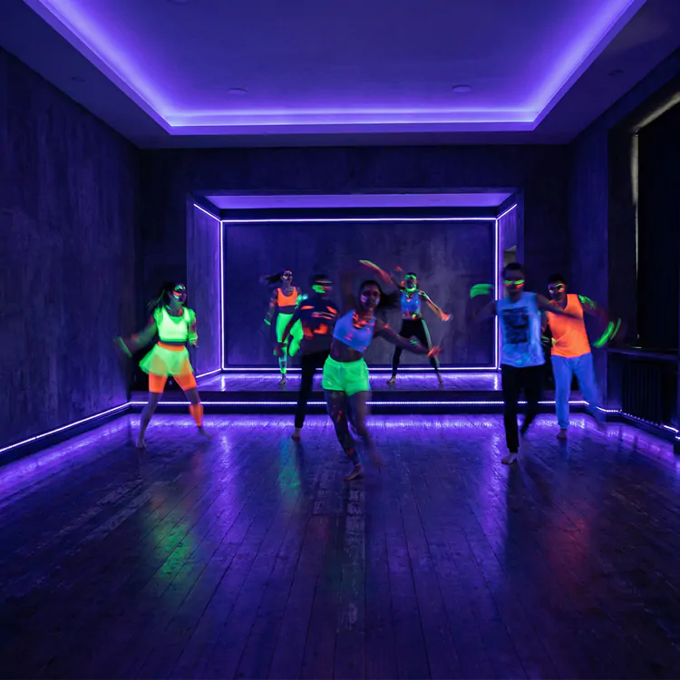 Limelight UV LED strip producing professional ultraviolet stage lighting effects