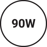 90w