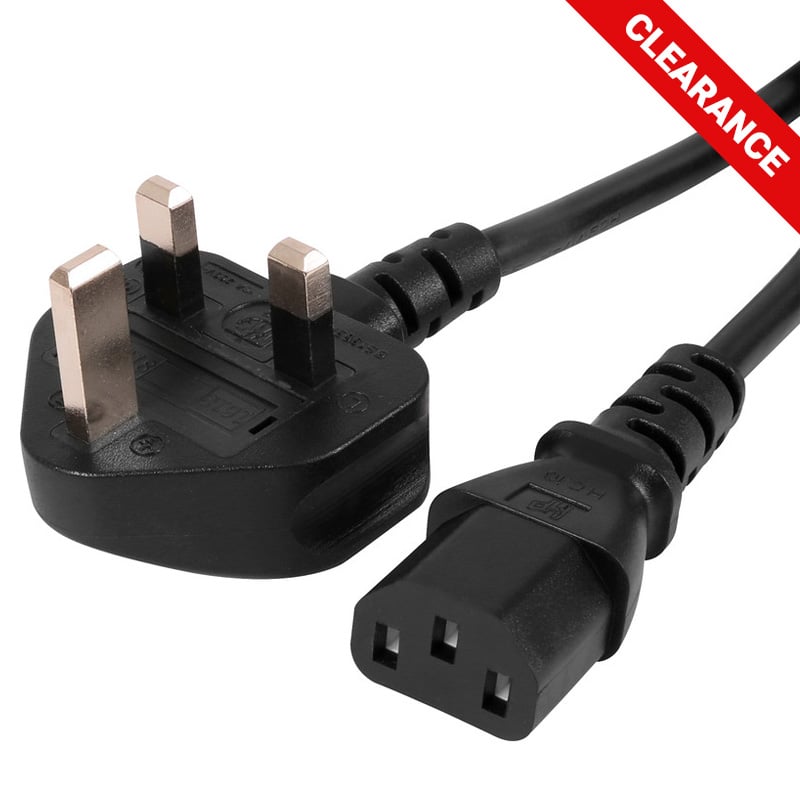 LEDTech Mains Lead (Min 1mtr) with UK Plug Clearance
