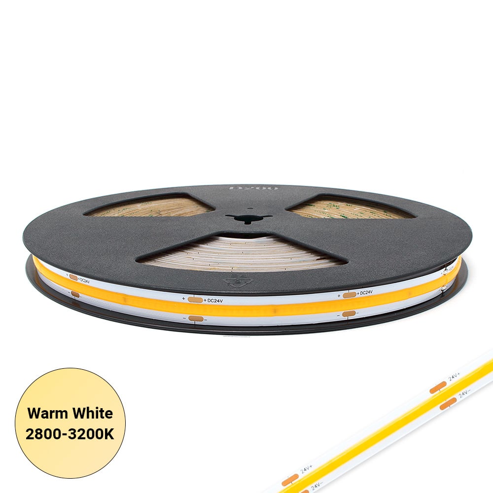 NeoLED Commercial 3000K 24V Constant Current COB LED Strip 10W/PM CRI90 15Mtr Roll