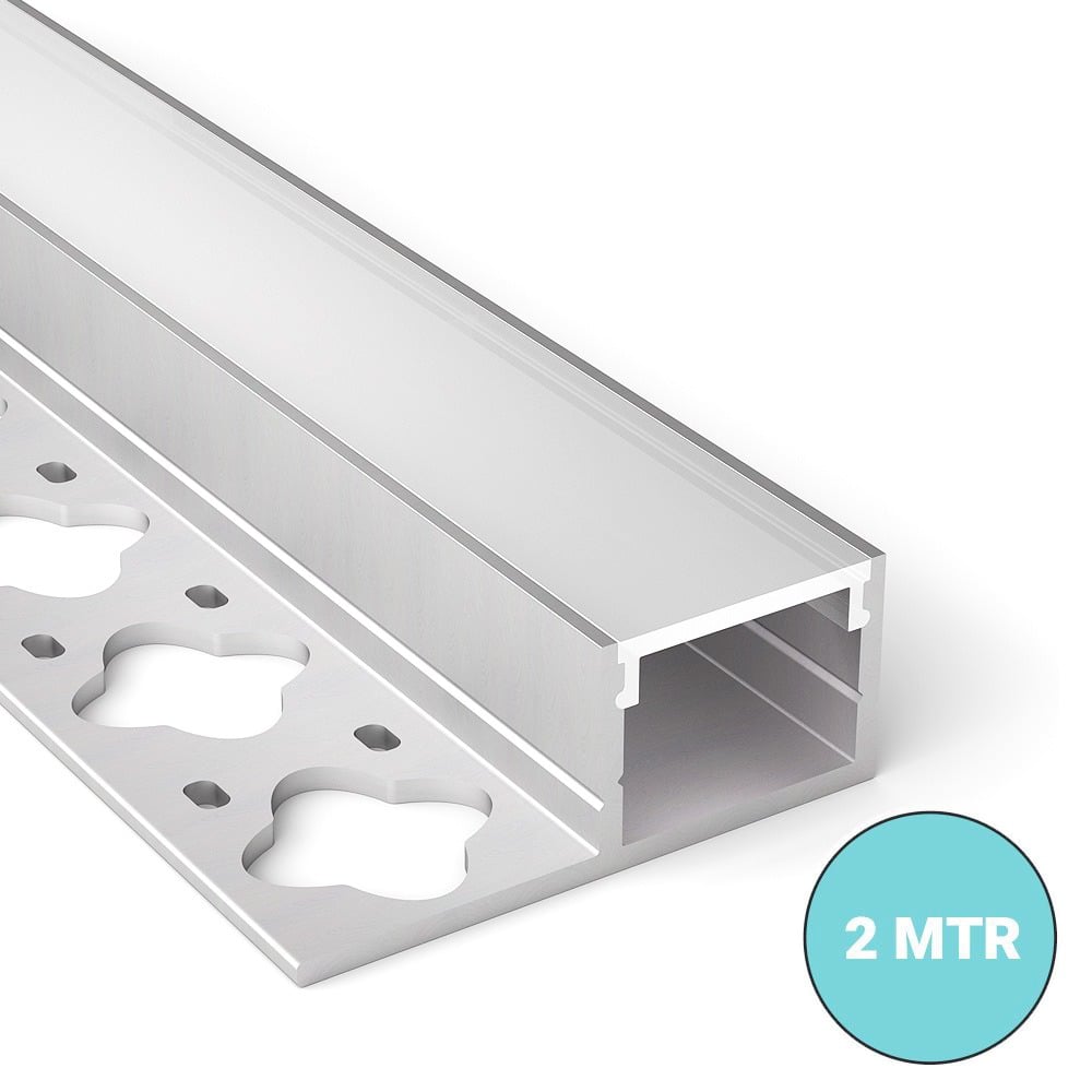 Large One Side “Plaster In” or Tile LED Profile 2 MTR Thumbnail