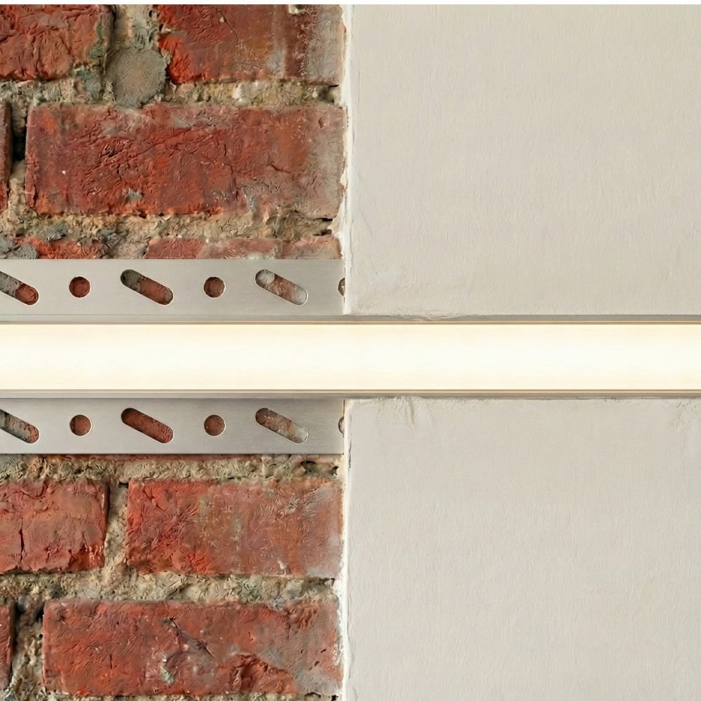LED profile installed in situ, illustrating a finished architectural light detail