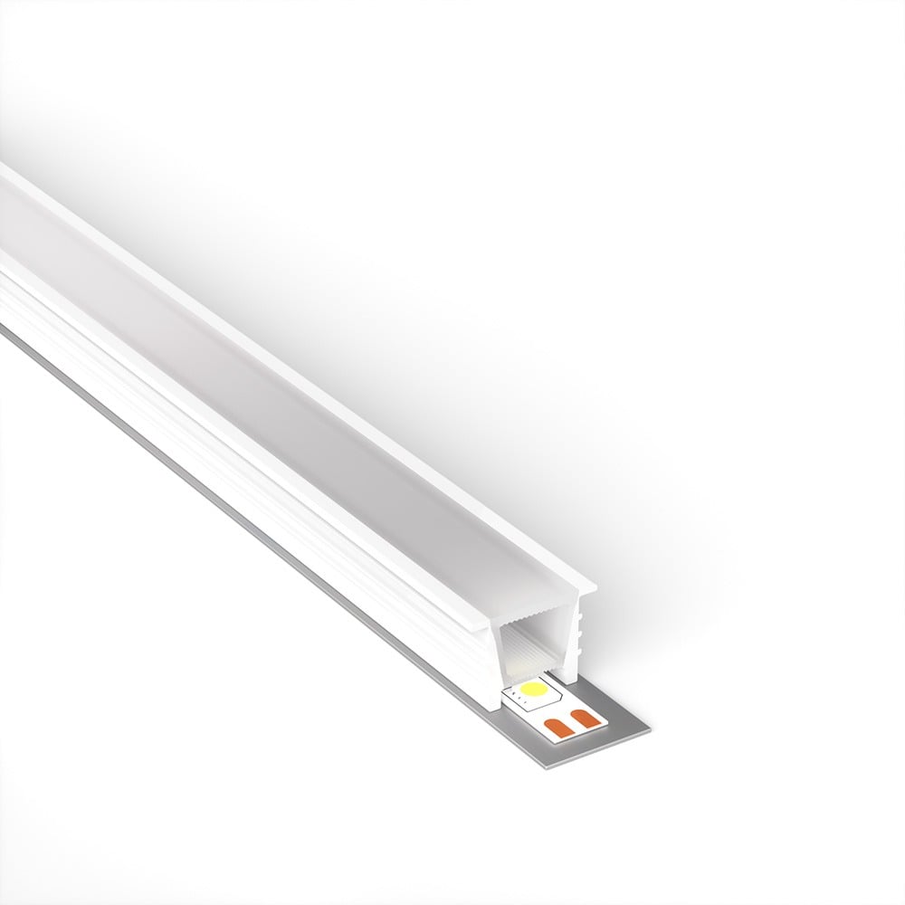Embedded White Silicone Neon Flex Diffuser For LED Strips (12x12mm) 50 MTR Roll