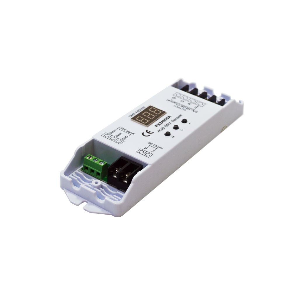 LEDTech DMX Slimline Decoder 12/24V 3x6 Amp