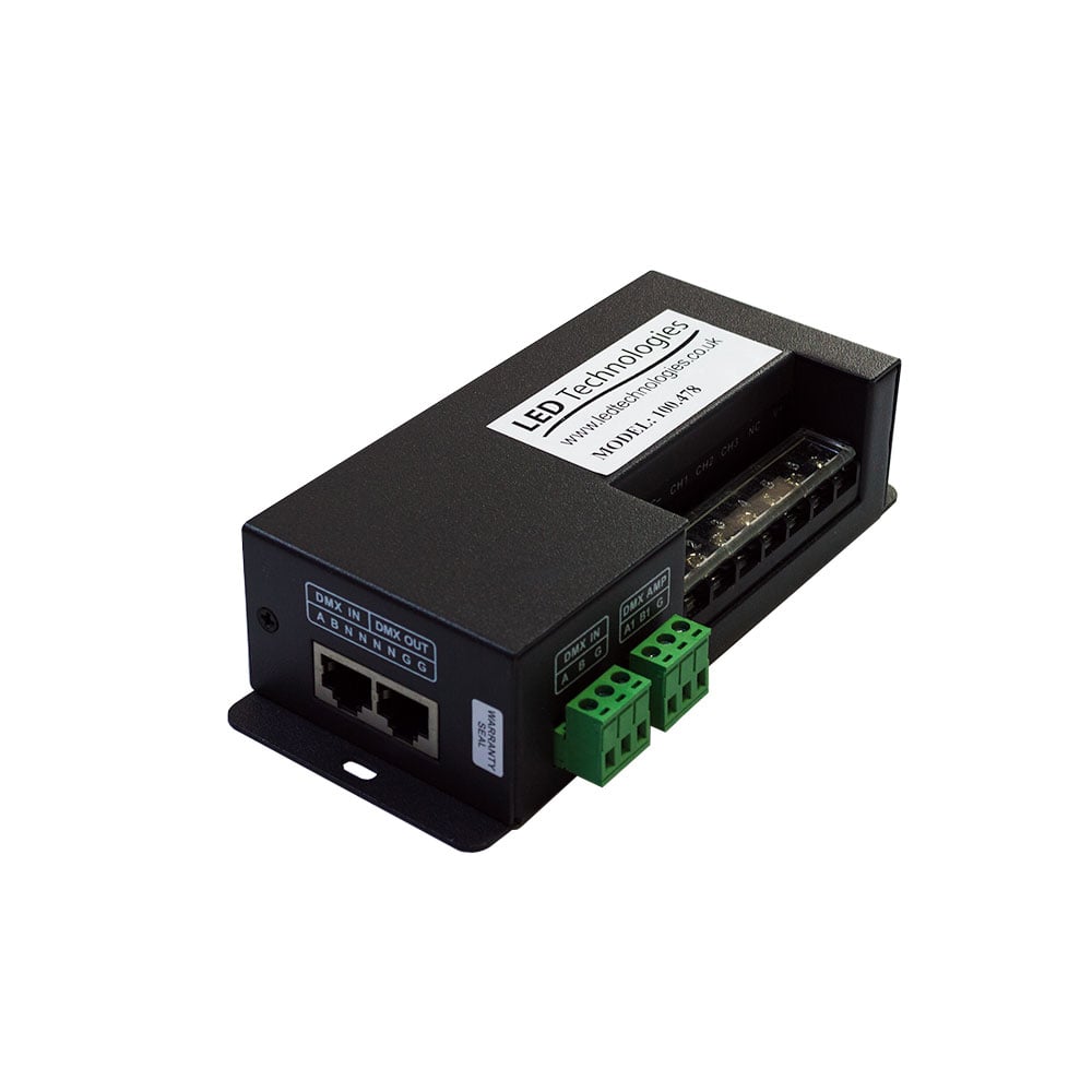 LEDTech DMX Pro Decoder LED 4x6 Amp (RGBW/A & Single Colour)