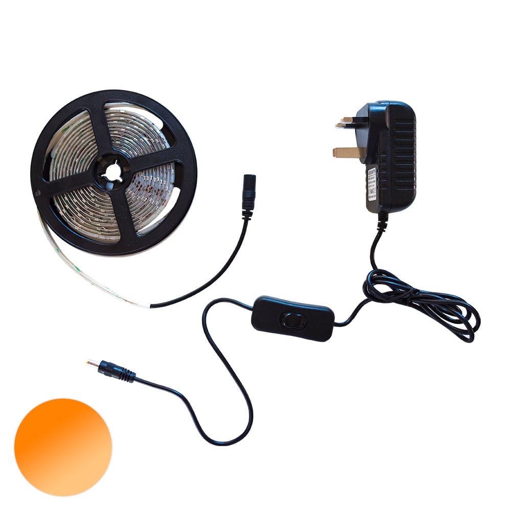 Lifestyle Orange/Amber LED Strip Kit 3mtr 12V 7W IP65