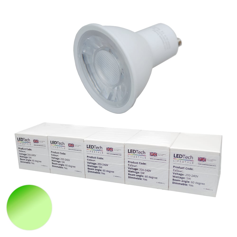 Benchmark GU10 Green 520-525nm Dimmable