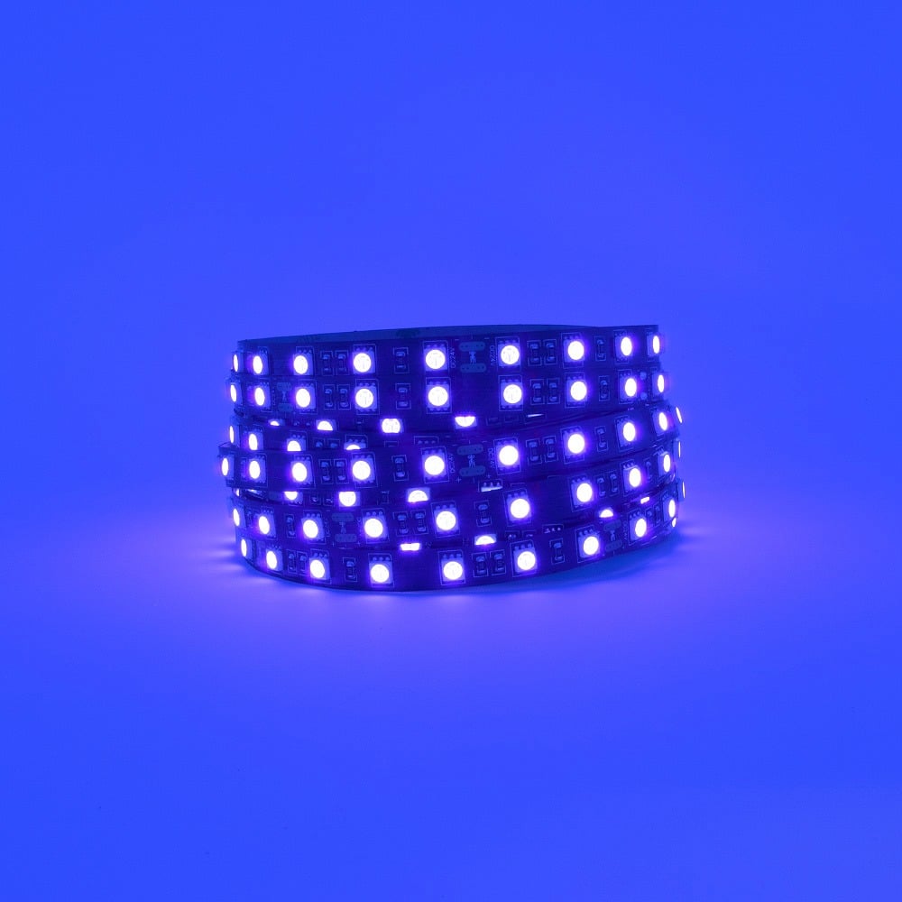 Limelight Ultra Violet / UV LED Strip 60 LEDs P/Mtr Black PCB 24V 72W IP20