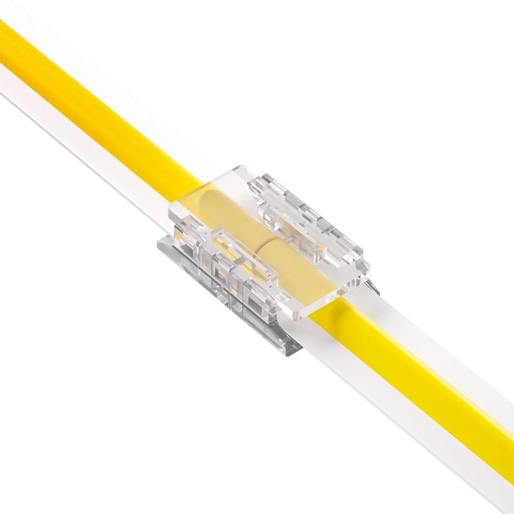2 Pin Strip to Strip Clip Joint for IP20 Single Colour 8mm COB & SMD Strip Pack of 5 COB