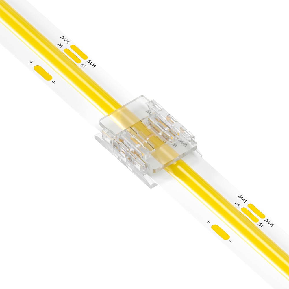 3 Pin Strip to Strip Clip Joint for IP20 CCT 10mm COB Strip Pack of 5