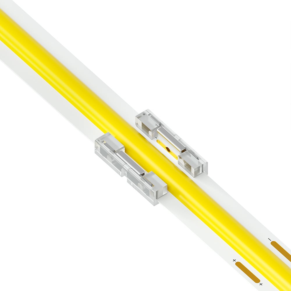 2 Pin Strip to Strip Joint Beetle Clip Connector for IP20 Single Colour 10mm COB & SMD Strip Pack of 5 COB