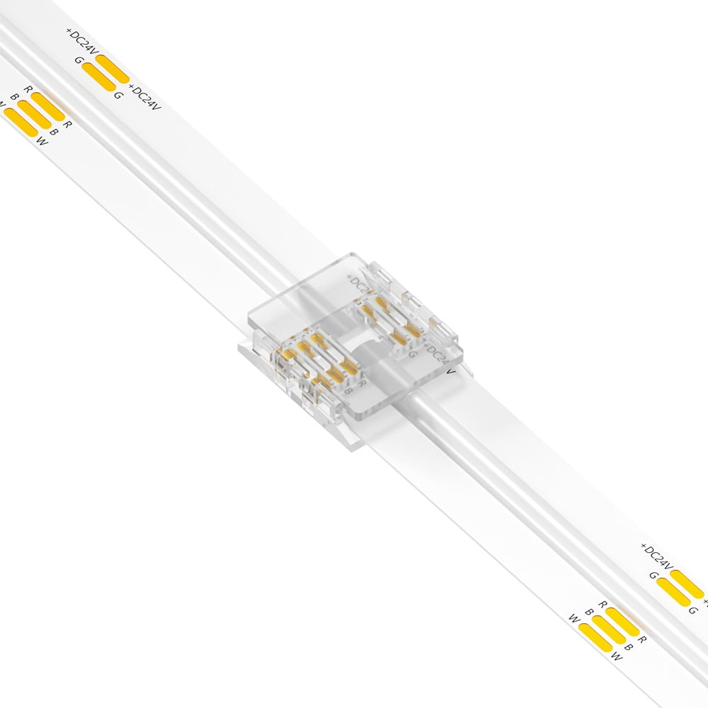 5 Pin Strip to Strip Clip Joint for IP20 RGBW 12mm COB Strip Pack of 5 COB