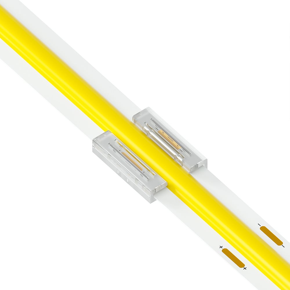 2 Pin Strip to Strip Joint Beetle Clip Connector for IP20 Single Colour 12mm COB & SMD Strip Pack of 5 COB