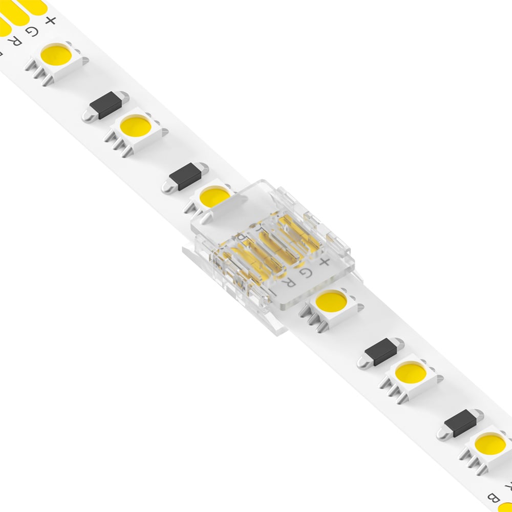 4 Pin Strip to Strip Clip Joint for IP20 RGB 10mm SMD Strip Pack of 5 SMD