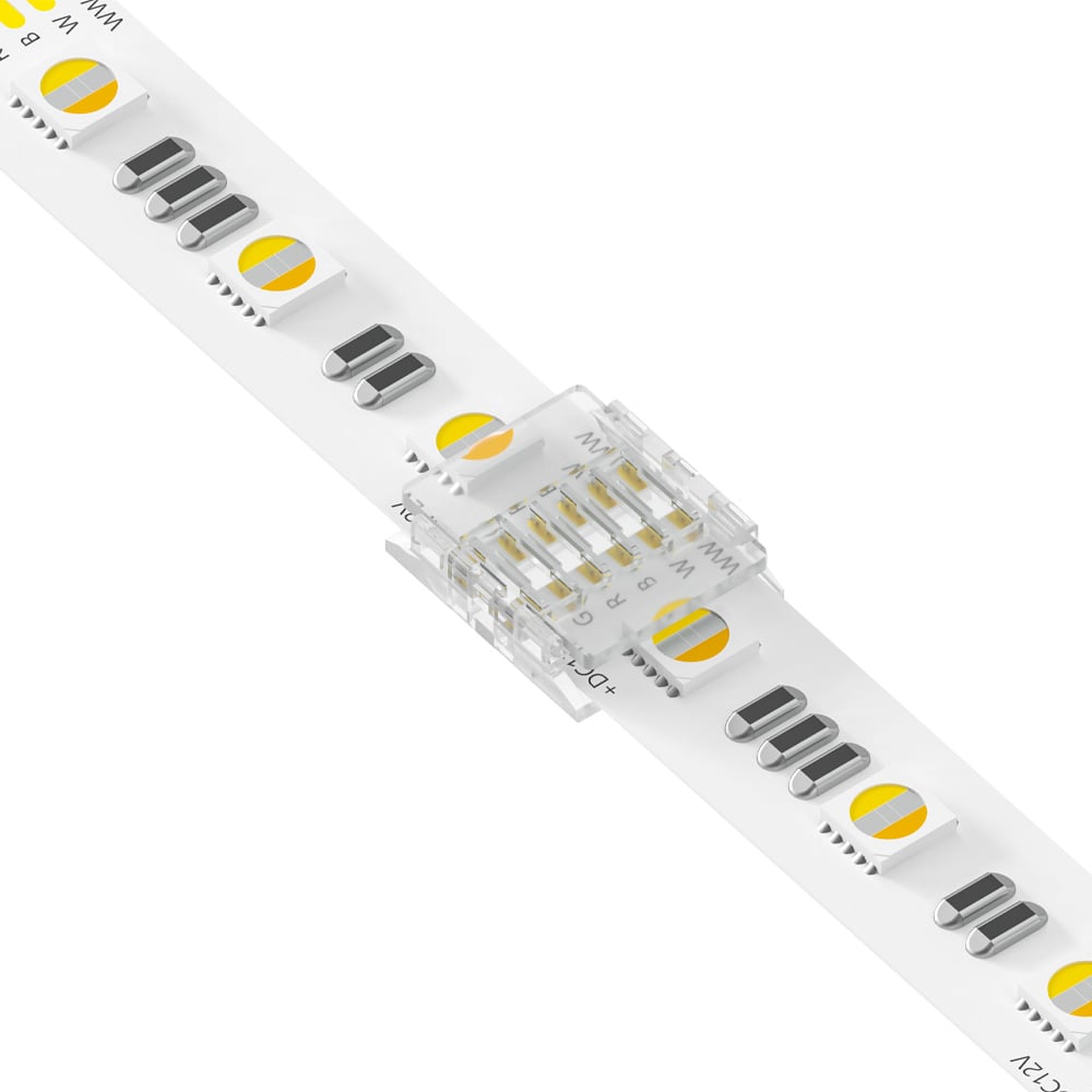 6 Pin Strip to Strip Clip Joint for IP20 RGB+CCT 12mm SMD Strip Pack of 5 SMD