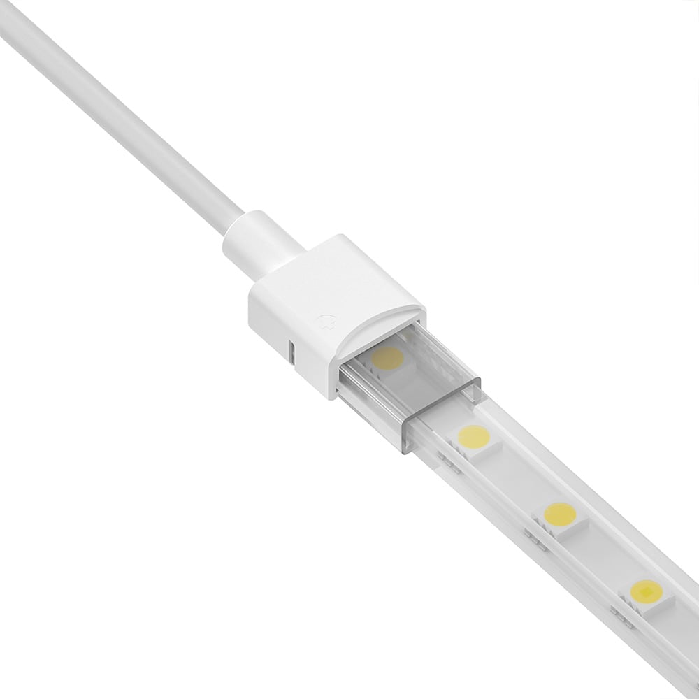 2 Pin Strip to Power Clip Connector for IP67 Single Colour 8mm (Inner) 10mm (Outer) SMD & COB Strip Pack of 5 SMD