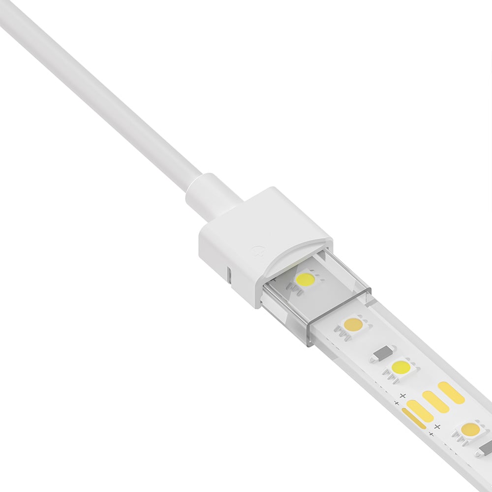 3 Pin Strip to Power Clip Connector for IP67 CCT Strip 10mm (Inner) 12mm (Outer) Pack of 5 SMD