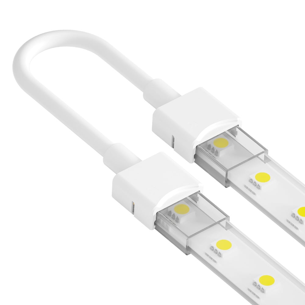 2 Pin Strip to Strip Bridge Clip Connector for IP67 Single Colour 10mm (Inner) 12mm (Outer) SMD & COB Strip Pack of 5 SMD