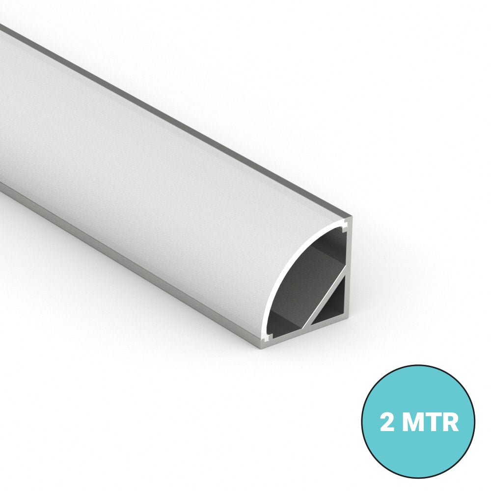 90° Corner Arc Angled LED Profile 2 MTR