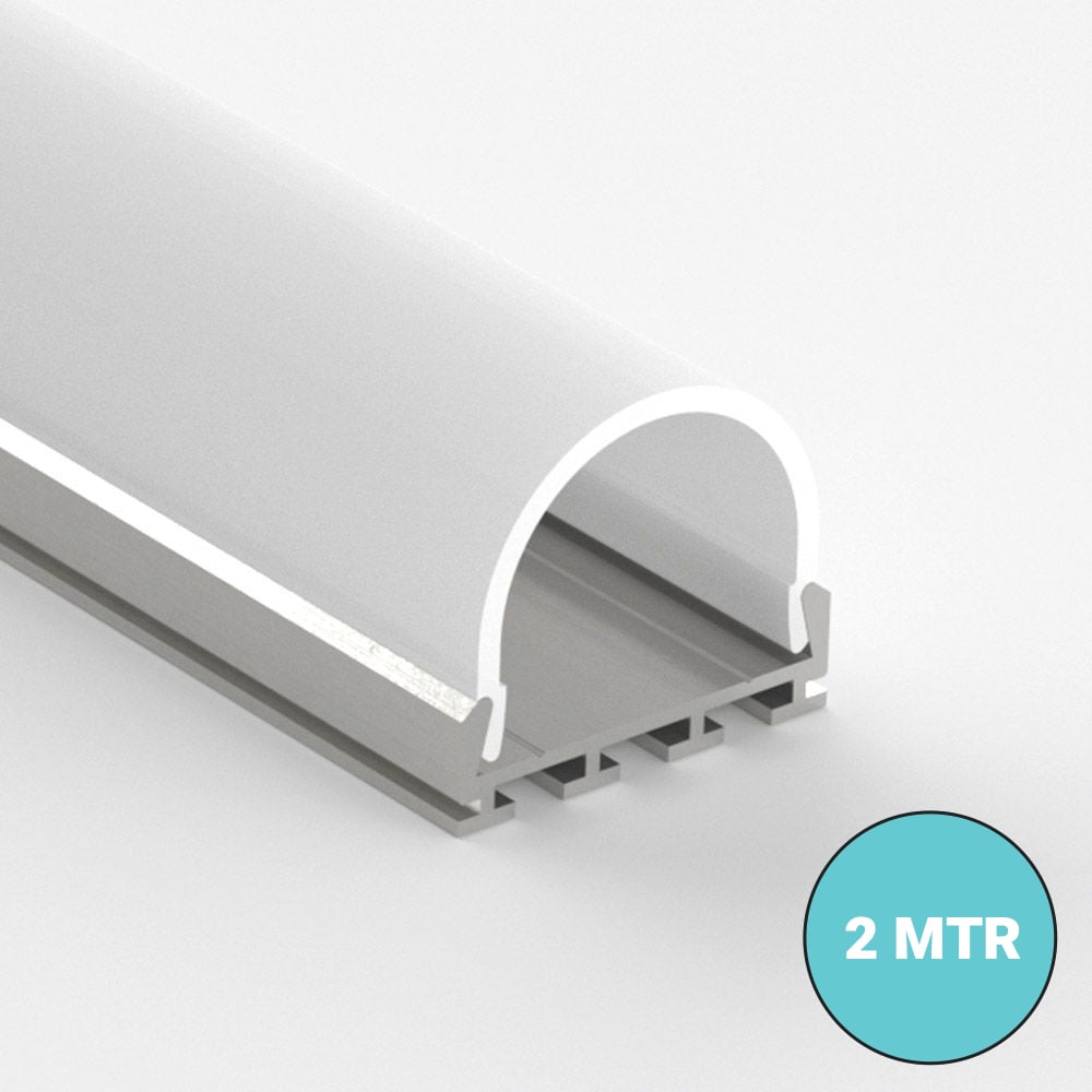 Domed Diffuser LED Profile 2 MTR