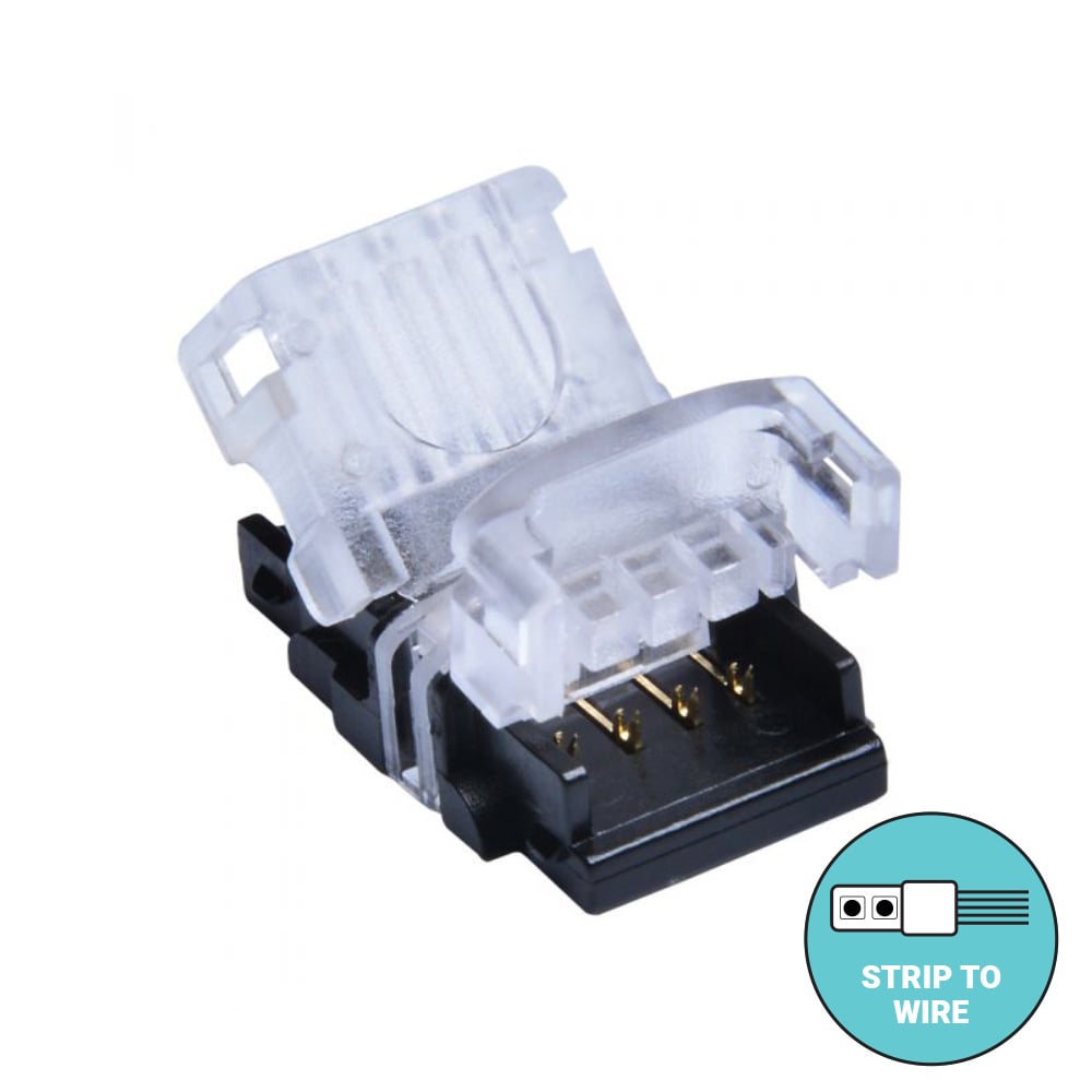 Hippo Strip to Wire IP20 4pins 10mm RGB (Pack of 10)