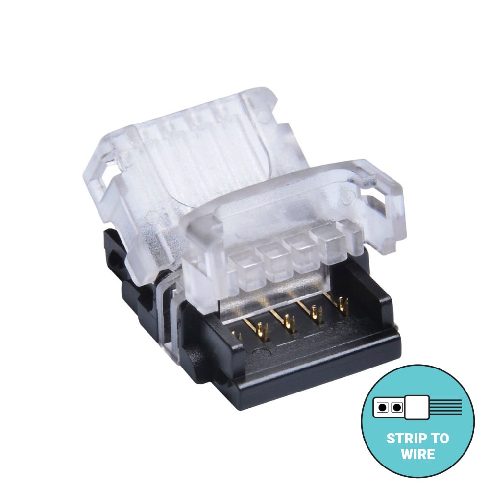 Hippo Strip to Wire IP20 5pins 12mm RGBW (Pack of 10)