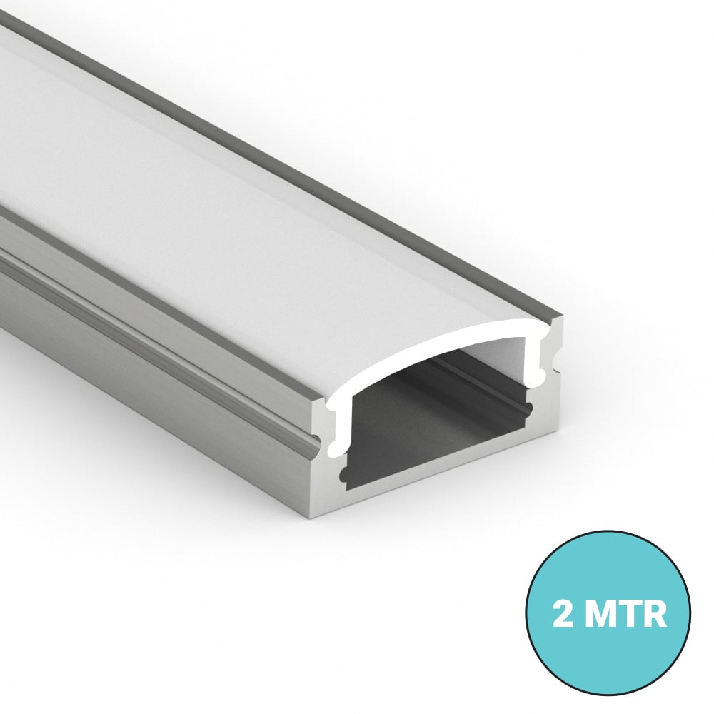 Small crown-led profile with opal diffuser on a white background thumbnail