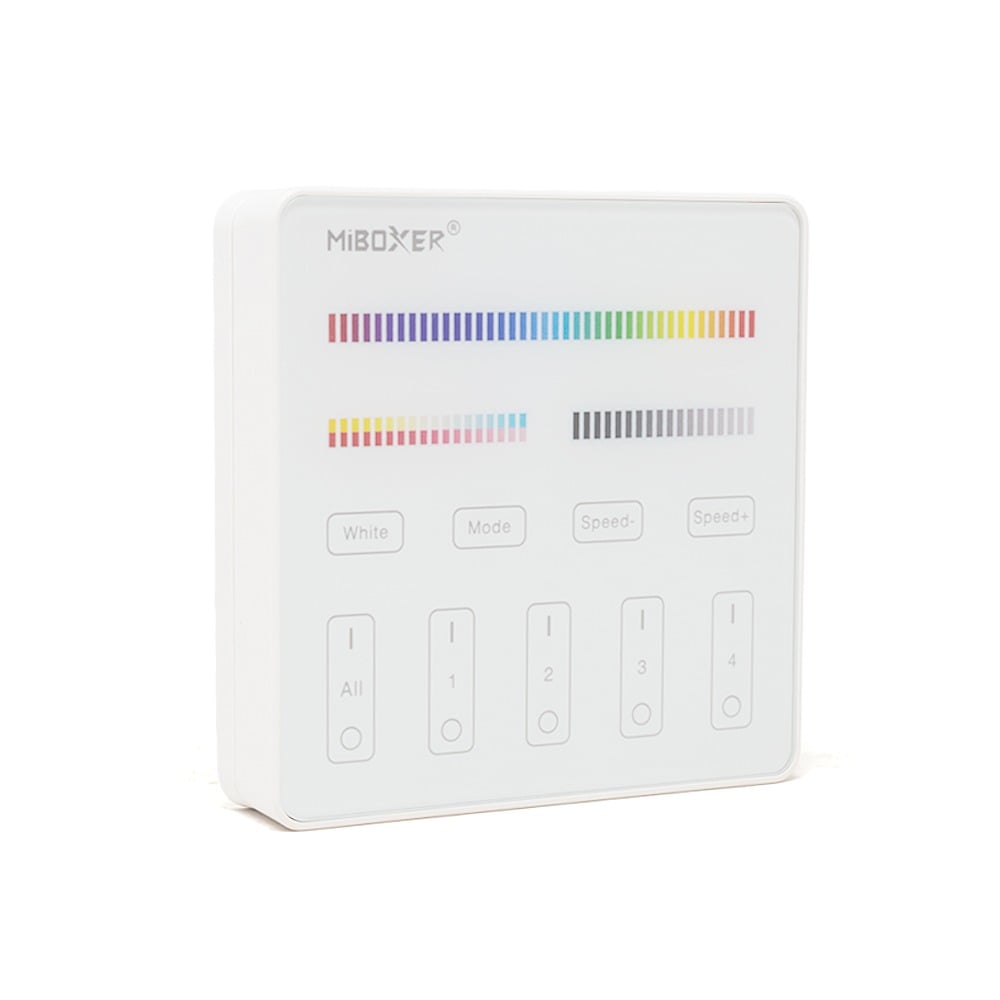 B4 MiBoxer 4-Zone RGB+CCT Wall Panel Controller (Battery)