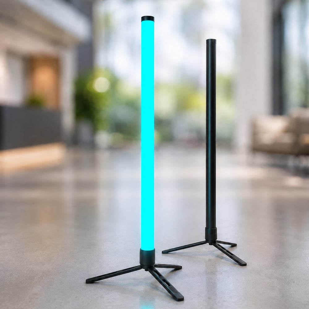 360º LED Light Tube 1m RGBW (6000K) (Black) | NEOLINEAR™