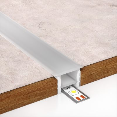 Embedded Silicone Neon Flex Diffuser For LED Strips (20x20mm) 5 MTR Roll Embedded