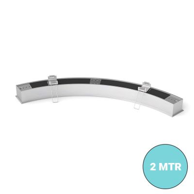 Recessed-Mounted Bendable Square LED Profile (35mm x 35mm) 2 MTR Thumbnail
