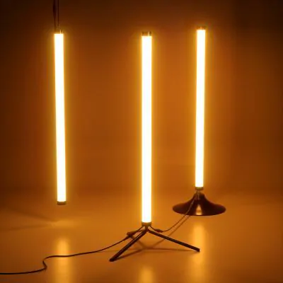 LED 360° Light Tube Range — warm white floor display