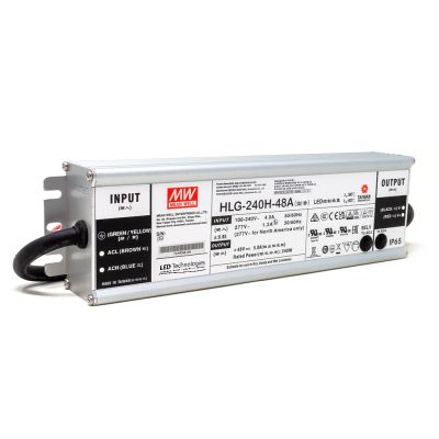 MEAN WELL | HLG-240H-48A Power Supply (48V, 240W Constant Voltage)