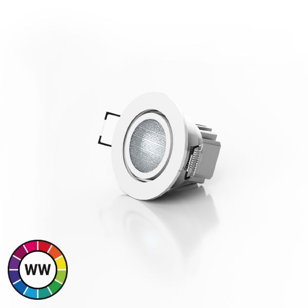RGB LED Downlight - Waterproof Recessed LED Light with Remote - 8