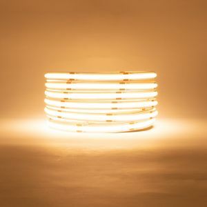 Warm White COB LED Strip Light lit