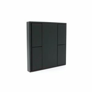  Sunricher DALI 4-Key Push Button Wall Panel Black (BUS Powered)