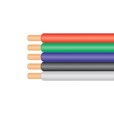 Five strand 10A Flat Cable 50m