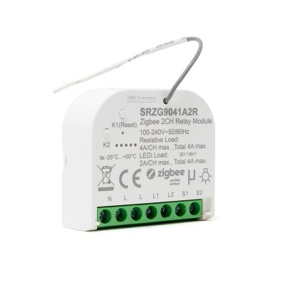Sunricher ZIGBEE 2 x Channel Zigbee Micro Smart Relay