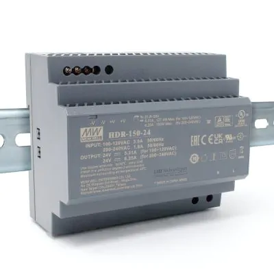 MEAN WELL HDR-150-24 DIN Rail 24V 150W Power Supply