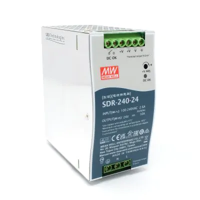 MEAN WELL SDR-240-24 DIN Rail 24V 240W Power Supply