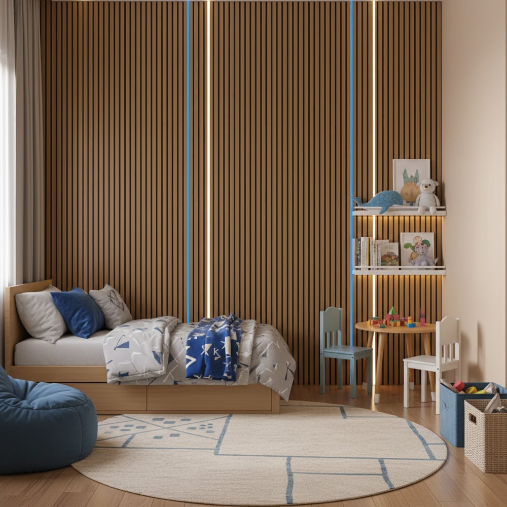 DarkMatters Media Wall Bundle - Blue Bedroom