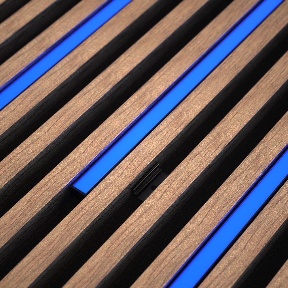 DarkMatters Media Wall Neon Blue 2.4 MTR Roll 24V
