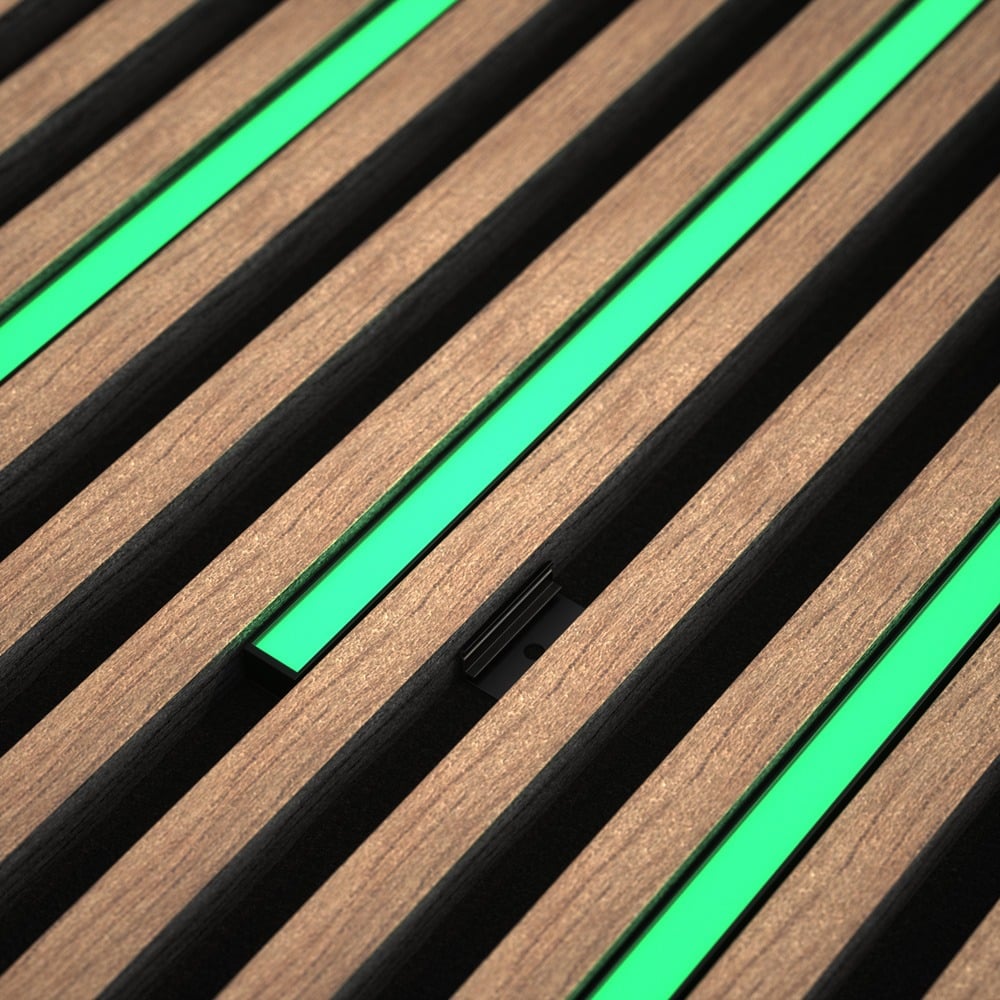 DarkMatters Media Wall Neon Green 2.4 MTR Roll 24V