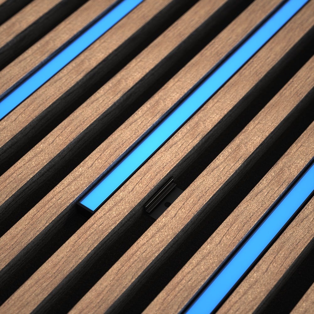 DarkMatters Media Wall Neon Pale Blue 2.4 MTR Roll 24V