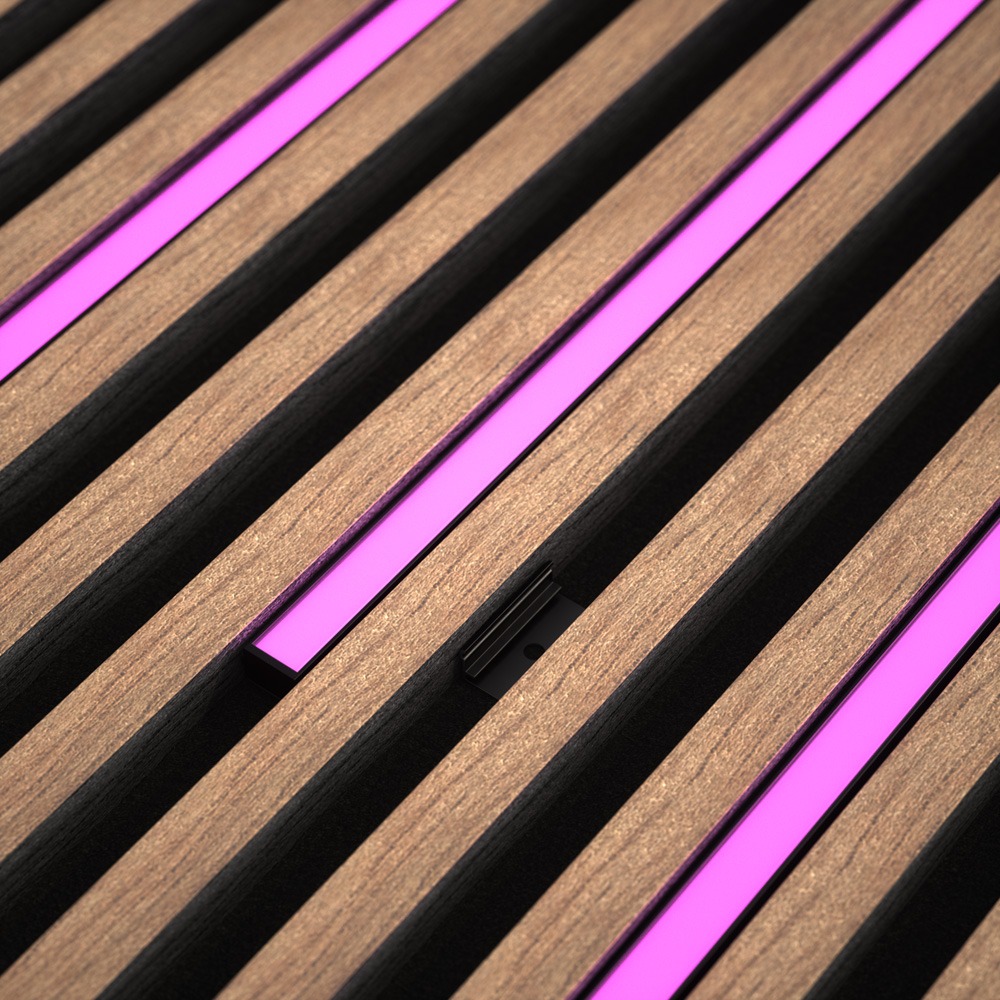 DarkMatters Media Wall Neon Pink 2.4 MTR Roll 24V