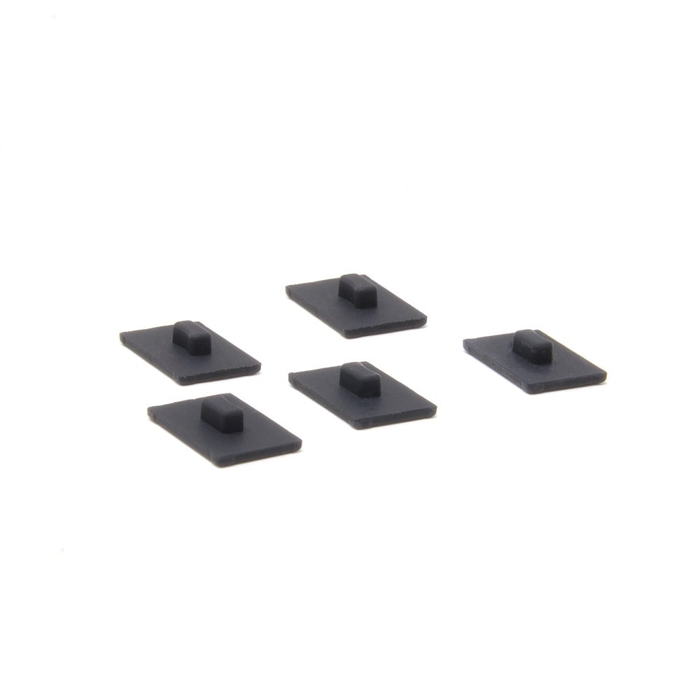 DarkMatters Slat Wall Black Silicone End Caps (Pack of 5)