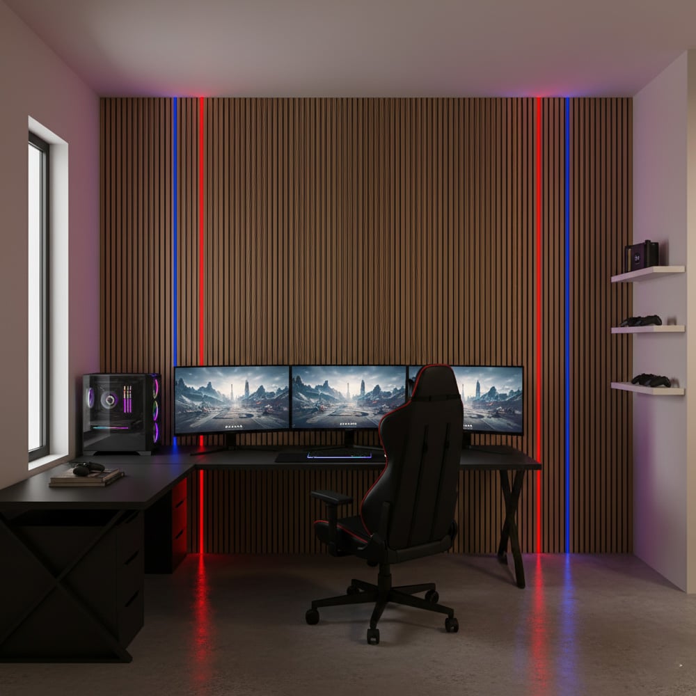 DarkMatters Media Wall Bundle - Gaming Room