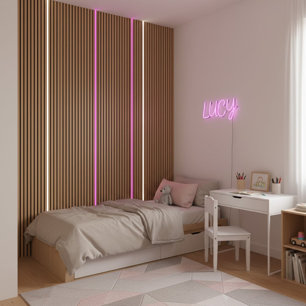 DarkMatters Media Wall Bundle - Pink Bedroom