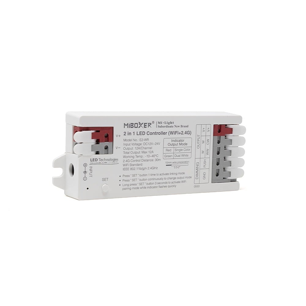 MiBoxer 2-In-1 Controller/Receiver (WiFi+RF) Front